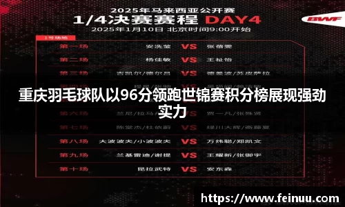 重庆羽毛球队以96分领跑世锦赛积分榜展现强劲实力